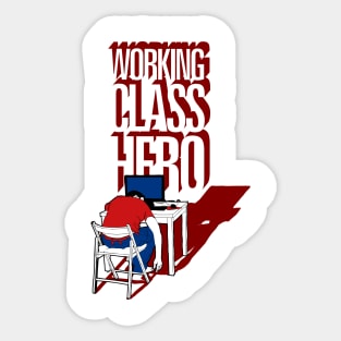 Working Class Hero Sticker